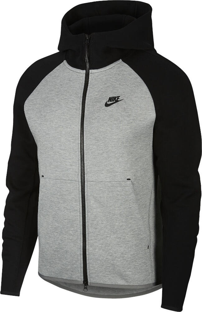 Nike Grey & Black 'Tech' Zip Hoodie | INC STYLE