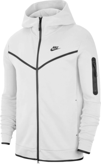 Nike Sportswear Tech White Fleece Zip Hoodie