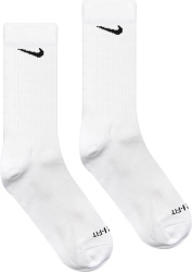 Nike White Everyday Plus Crew Socks