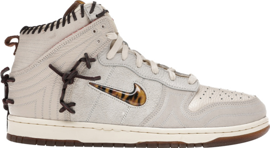 Nike X Bodega White High Top Dunk Sneakers Ivory Friends And Family