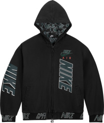 Nike X Cpfm Black And Green Logos Zip Jacket