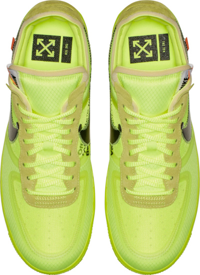 Nike X Off White Yellow Sneakers