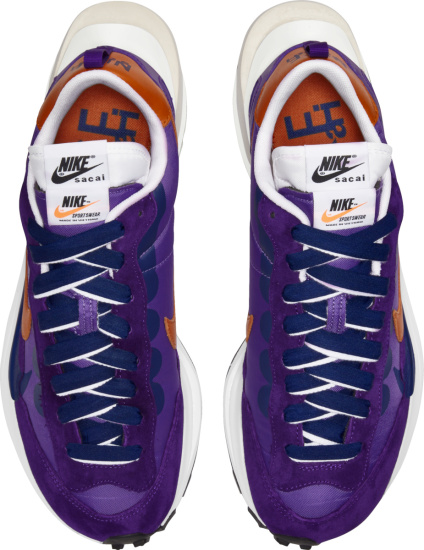 Nike X Sacai Purple And Orange Sneakers