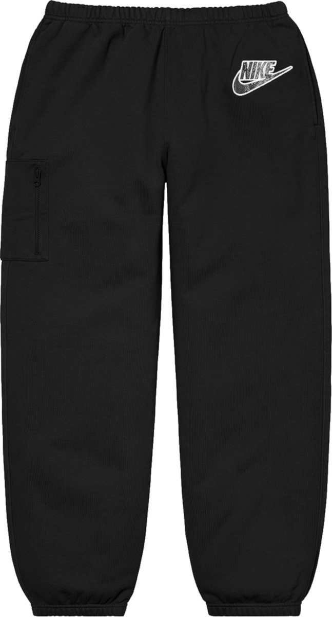 Supreme x Nike Black Cargo Sweatpants (SS21) | INC STYLE