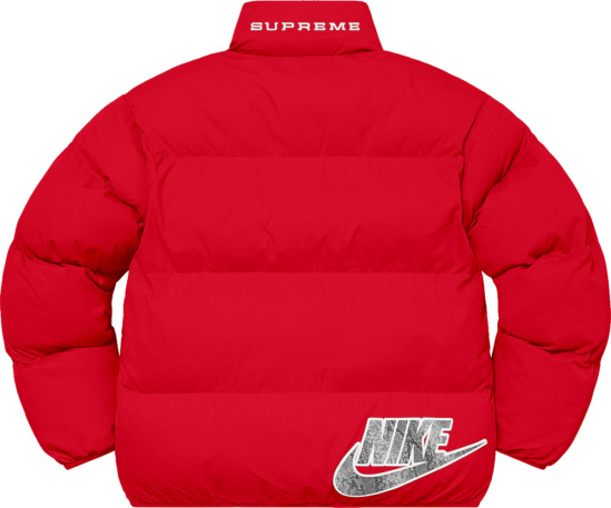 Nike X Supreme Ss21 Red Down Jacket