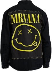 Nirvana Black Shirt Jacket