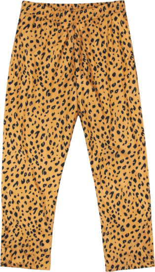 Noah Nyc Yellow Black Cheetah Print Trackpants