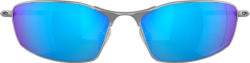 Oakley Silver Blue Metal Rectangular Sunglasses