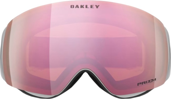 Oakley White And Pink Mirrored Ski Goggles