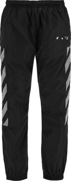 Off White Black And Grey Diag Trackpants