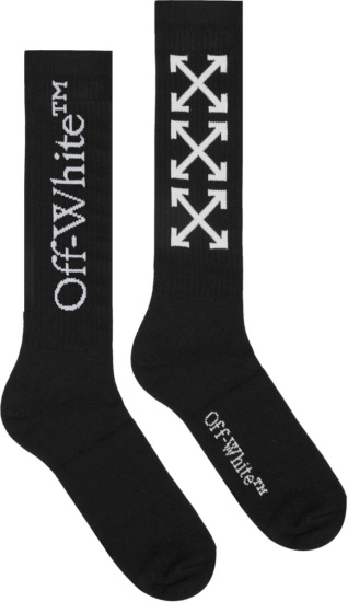 Off White Black Arrows Logo Socks