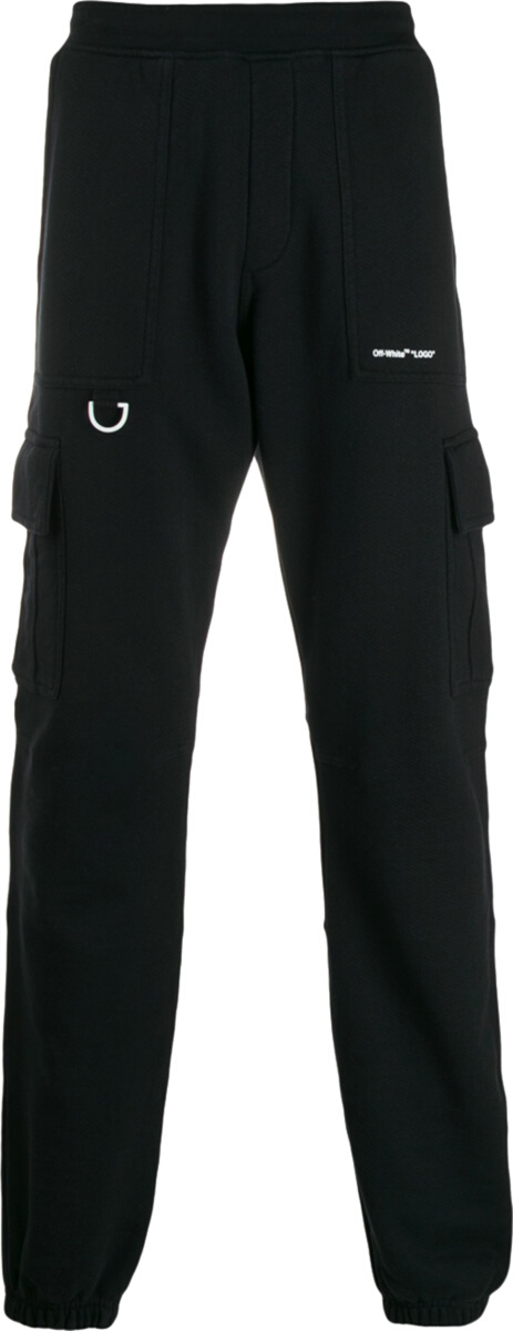 Off-White Black Cargo Sweatpants | Incorporated Style