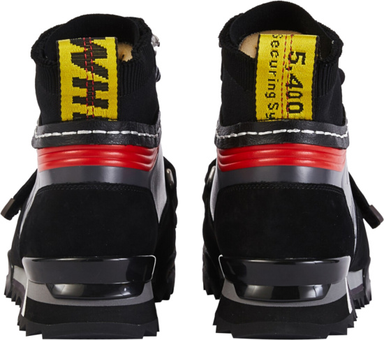 Off White Black Hiking Sneakers