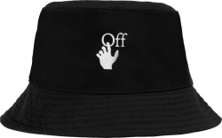 Black Hand-Logo Bucket Hat