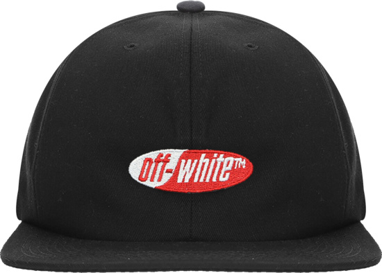 Off White Black Logo Embroidered Hat
