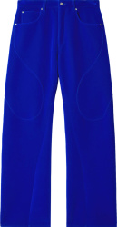 Blue Suede Contour Pants