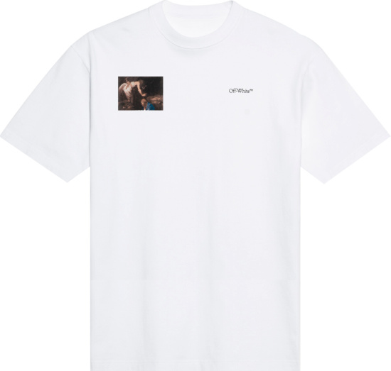 Off-White White 'Caravaggio Angel' T-Shirt | INC STYLE