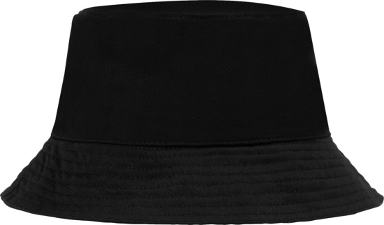 Off White Hand Logo Print Black Bucket Hat