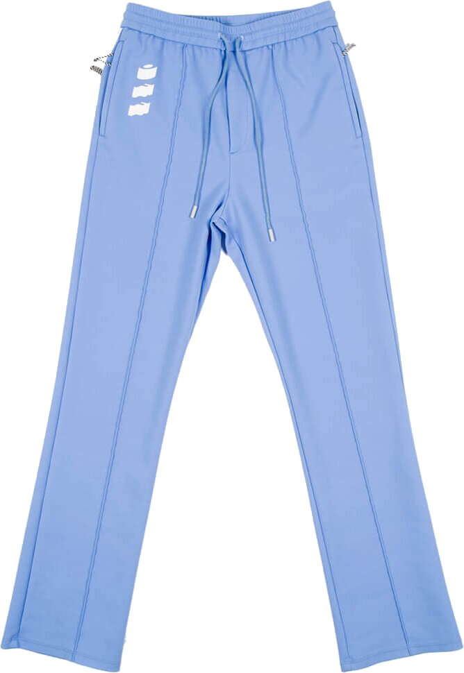 Off-White Light Blue Trackpants | INC STYLE