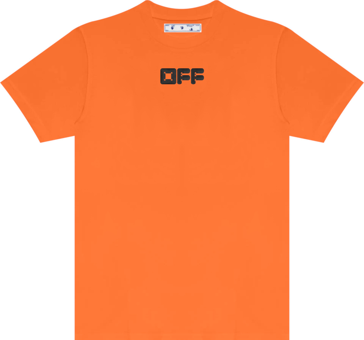 Men's Luxury T-Shirt Orange Off-White T-shirt With Black Print |  idusem.idu.edu.tr