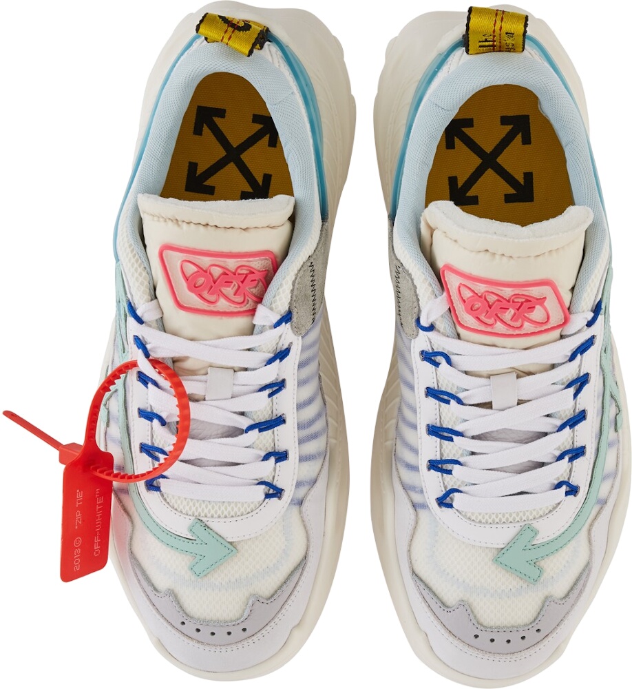 Off-White White & Pale Blue ‘Odsy-1000 2.0’ Sneakers | Incorporated Style