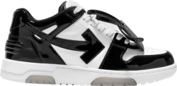 Patent Black & White 'OOO' Sneakers
