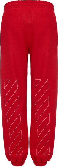 Off White Red Diag Sweatpants