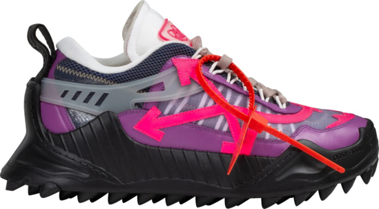 Off-White Purple & Black 'Odsy-1000' Sneakers | Incorporated Style