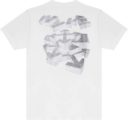 Off White White 3d Pencil Arrows Logo T Shirt