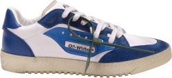Off White White And Blue Low 5 Sneakers