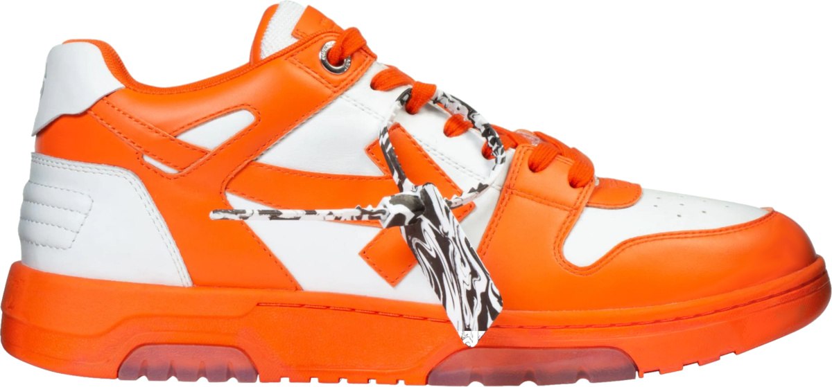 Off-White White & Orange 'OOO' Sneakers | Incorporated Style