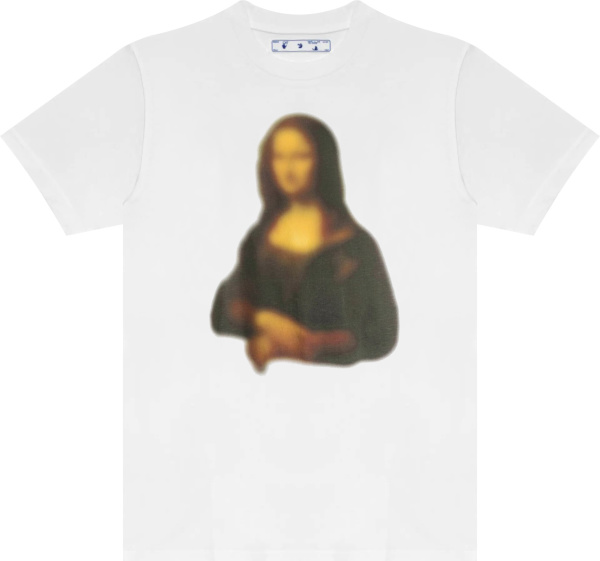 Off White White Blurry Mona Lisa T Shirt