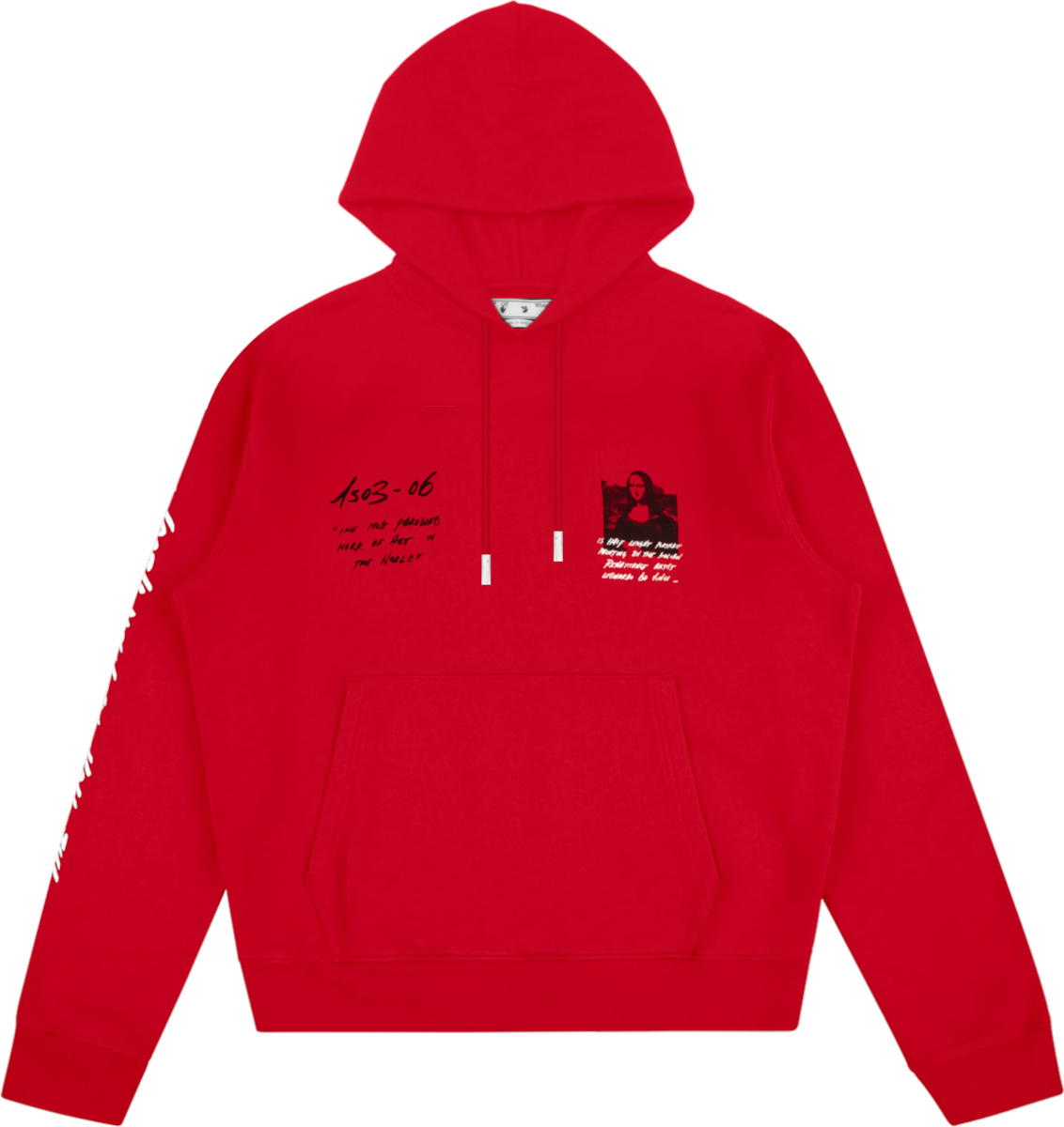 Off-White x MCA Red 'Mona Lisa' Hoodie | Incorporated Style