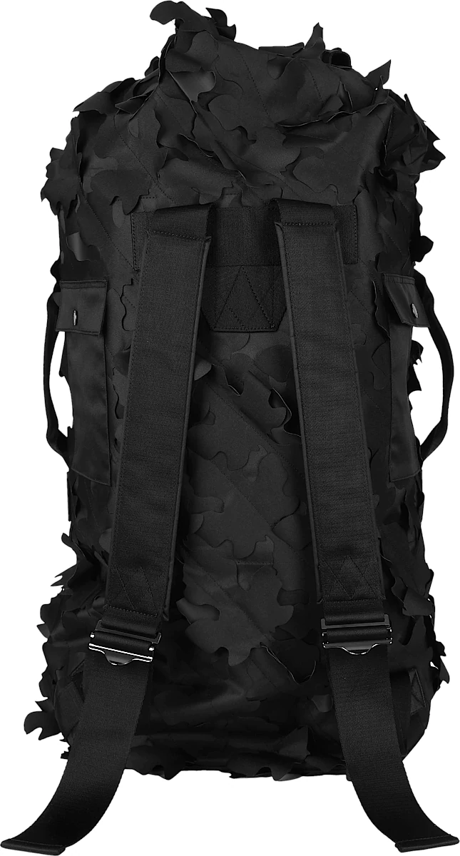 Off White X Post Archive Faction Black Leaves Backpack
