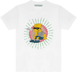 Off White X The Simpsons White Chill Man T Shirt