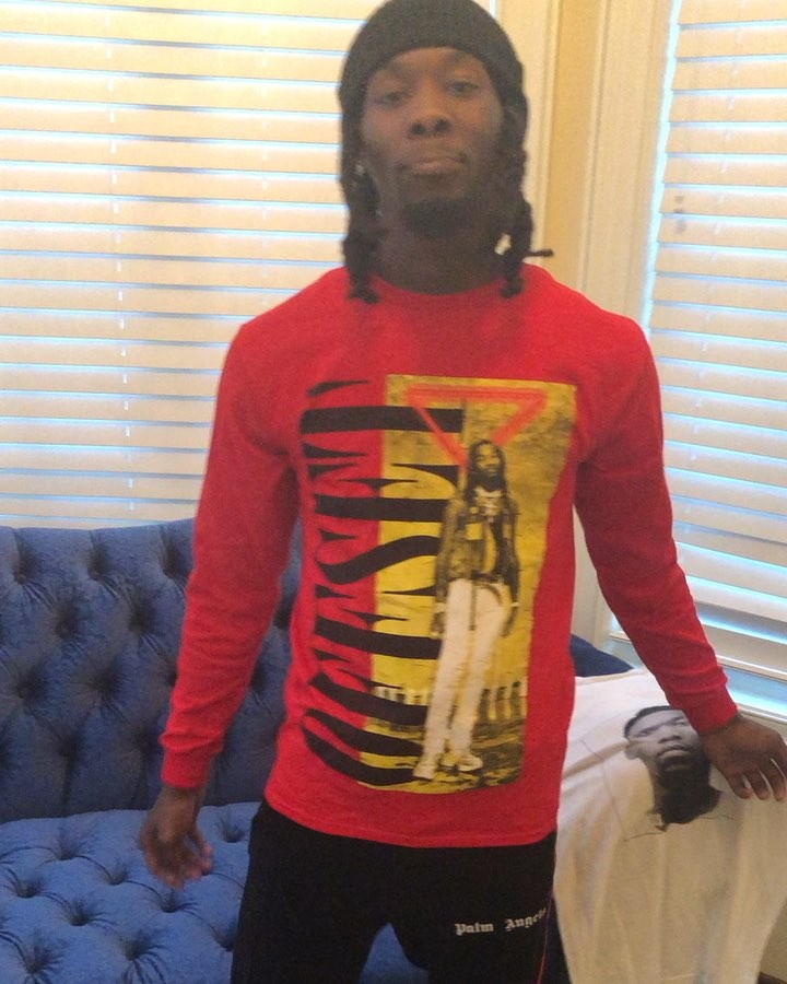Offset ft. Father of 4 Shirt & Palm Angels Sweatpants
