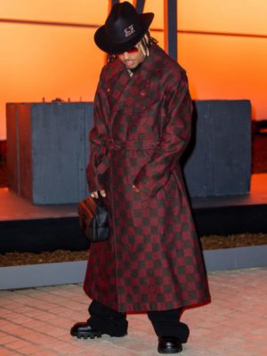 Ozuna Lv Cowoby Hat Damier Trench Bag And Boots