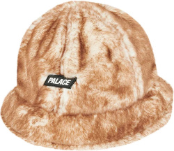 Palace Brown Fur Bucket Hat
