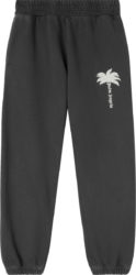 Palm Angels Dark Grey Palm Tree Logo Sweatpants