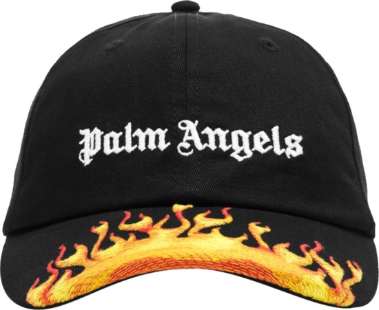 Palm Angels Flame Embroidered Hat