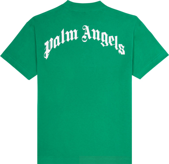 Palm Angels Green Croco T Shirt