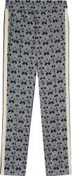 Palm Angels Navy And White Patterned Trackpants