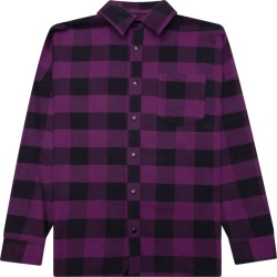 Purple Flannel Back Logo Shirt