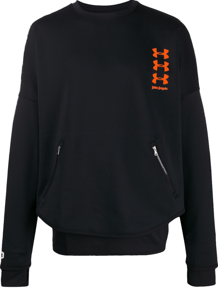 Palm Angels x Under Armour Black & Orange-Logo Sweatshirt | Incorporated  Style