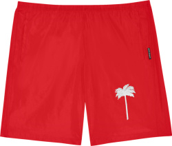 Palm Angles Red Palm Tree Swim Shorts