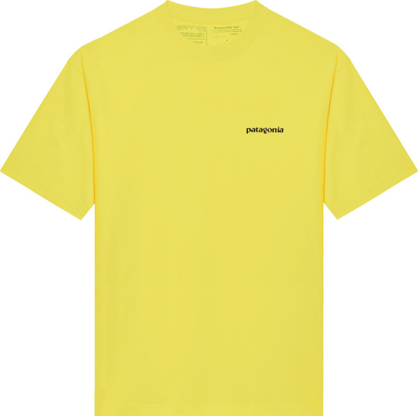 Patagonia Yellow Logo Print T Shirt