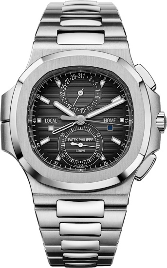 Patek Philippe Stainless Stell And Black Face Nautilus 5990