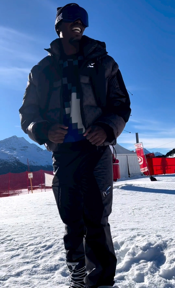 Paul Pogba His The Slopes In a Chrome Hearts & Louis Vuitton Outfit