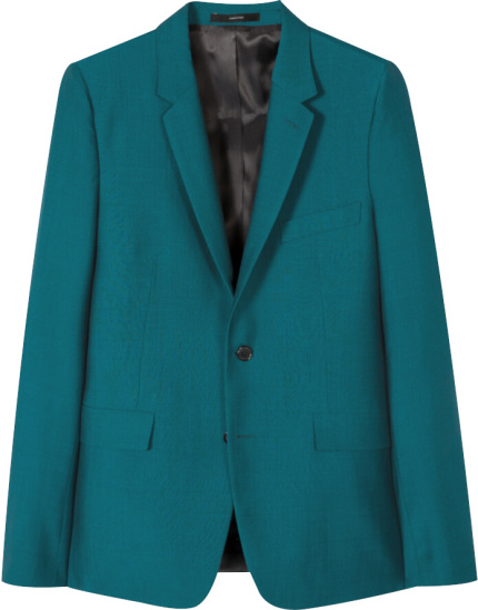 Paul Smith Teal Two Button Kensington Suit Jacket