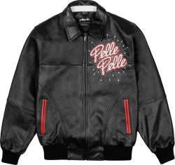 Pelle Pelle Black And Red Soda Club Leather Jacket